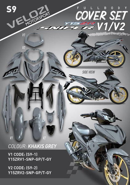 S9 VELOZI BODY COVER SET YAMAHA SNIPER 150 V1 V2