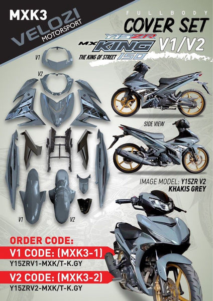 MXK3 VELOZI BODY COVER SET YAMAHA SNIPER 150 V1 V2