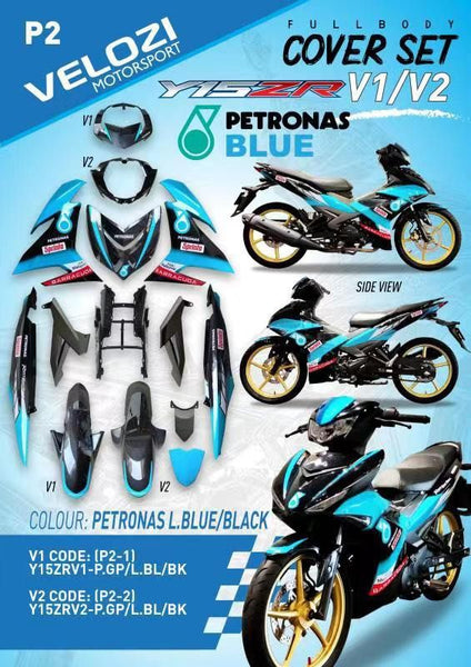 P2 VELOZI BODY COVER SET YAMAHA SNIPER 150 V1 V2
