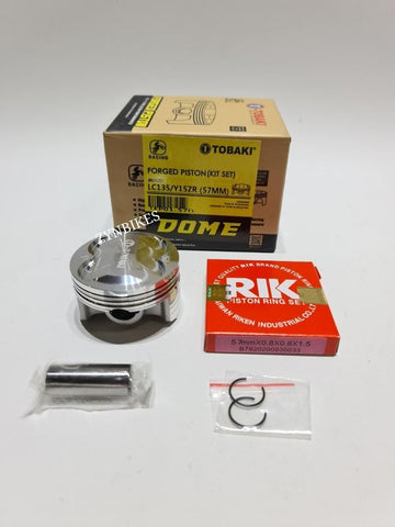 TOBAKI RACING PISTONE DOME 57MM YAMAHA SNIPER 150 SPARK 135 X1R JUPITER
