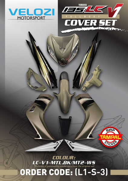 L1-S-3 VELOZI BODY COVER SET YAMAHA SPARK 135