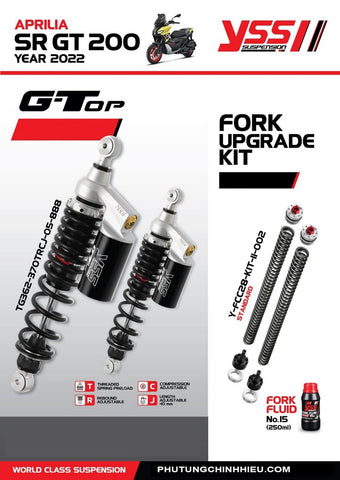 YSS APRILIA SR GT 200 SUSPENSION AND FORK KIT