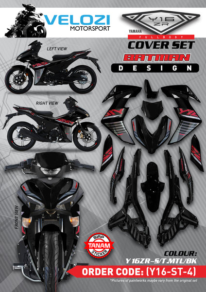 ST4 VELOZI BODY COVER SET YAMAHA Y16ZR V1