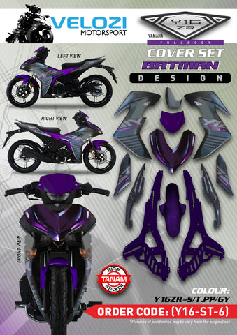 ST6 VELOZI BODY COVER SET YAMAHA Y16ZR V1