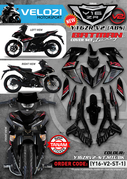 ST1 VELOZI BODY COVER SET YAMAHA Y16ZR V2
