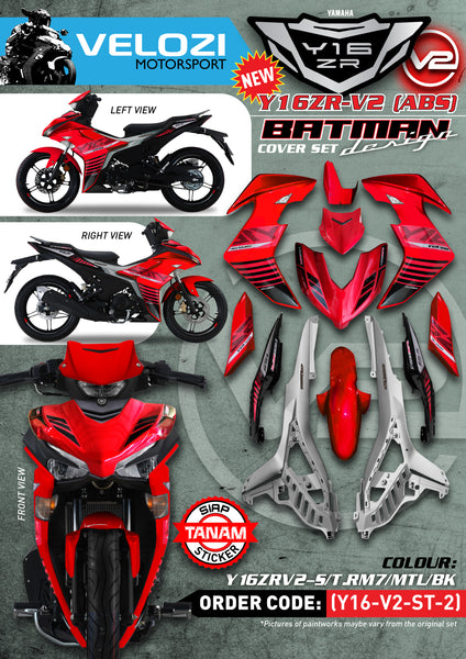 ST2 VELOZI BODY COVER SET YAMAHA Y16ZR V2