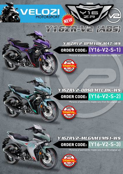 ST VELOZI BODY COVER SET YAMAHA Y16ZR V2