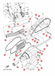 AIR FILTER BOX SCREW AND PARTS SET YAMAHA AEROX 155 V1