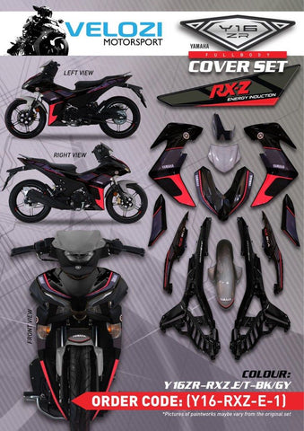 E1 VELOZI BODY COVER SET YAMAHA Y16ZR V1