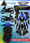 ME1 VELOZI BODY COVER SET YAMAHA Y16ZR V1