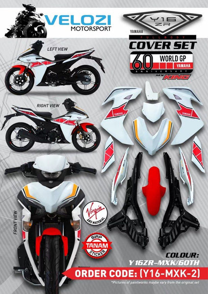 MXK2 VELOZI BODY COVER SET YAMAHA Y16ZR V1