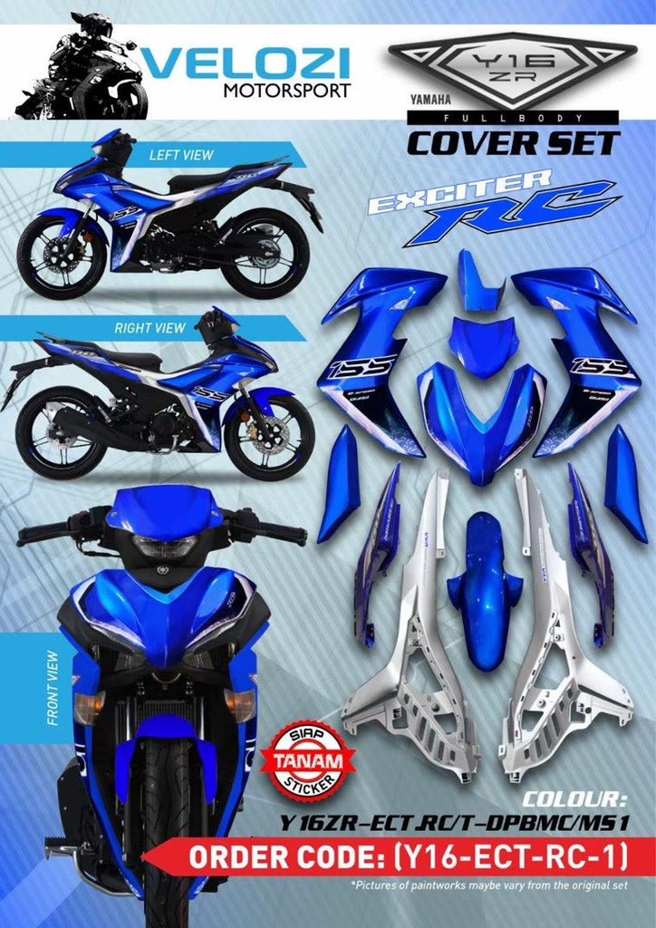 RC1 VELOZI BODY COVER SET YAMAHA Y16ZR V1 – ZYNBIKES