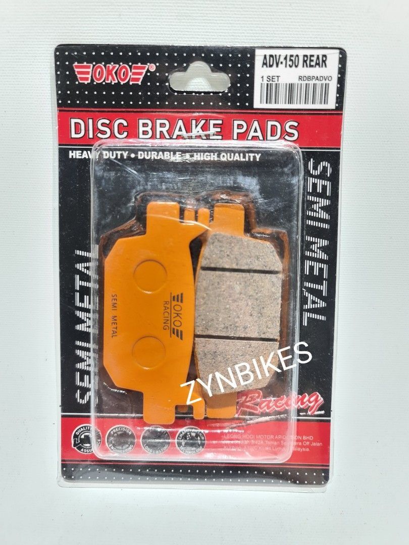 Brake Pad Adv150 Rear REAR BRAKE PAD HONDA ADV 150 ADV 160 PCX 160 – ZYNBIKES