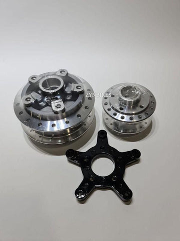 HIGH POLISH FRONT HUB REAR HUB YAMAHA SNIPER 150