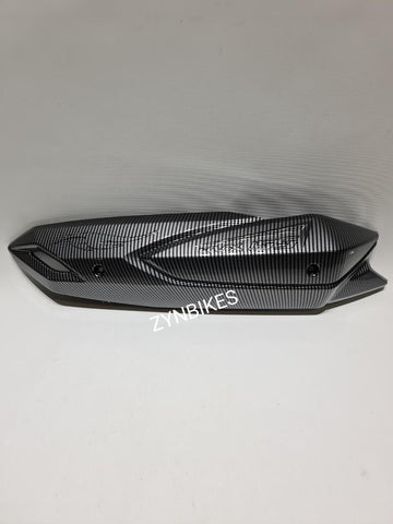 PLASTIC CARBON EXHAUST COVER YAMAHA AEROX 155 V1