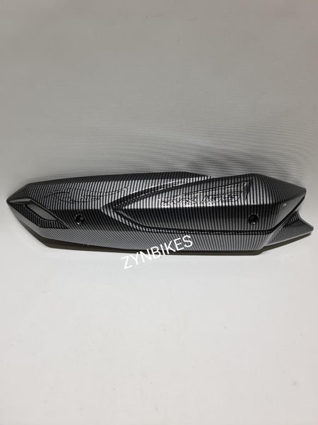 PLASTIC CARBON EXHAUST COVER YAMAHA AEROX 155 V1