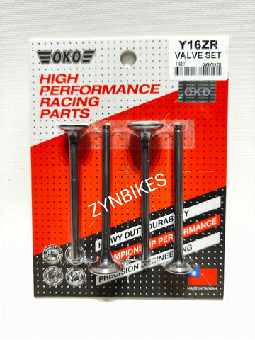VALVE INTAKE VALVE EXHAUST SET YAMAHA Y16ZR
