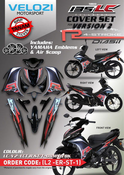 ST1 VELOZI BODY COVER SET YAMAHA JUPITER 135