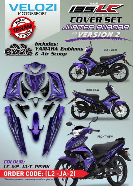 JA2 VELOZI BODY COVER SET YAMAHA JUPITER 135