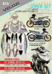 S13 VELOZI BODY COVER SET YAMAHA SNIPER 150 V1 V2