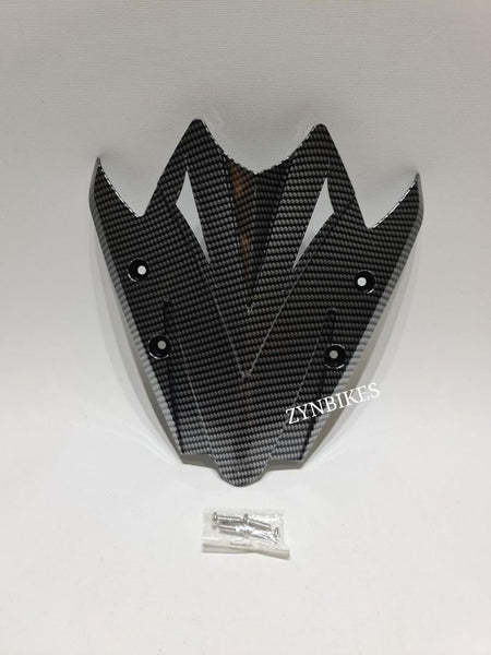 PLASTIC CARBON VISOR YAMAHA AEROX 155 V1