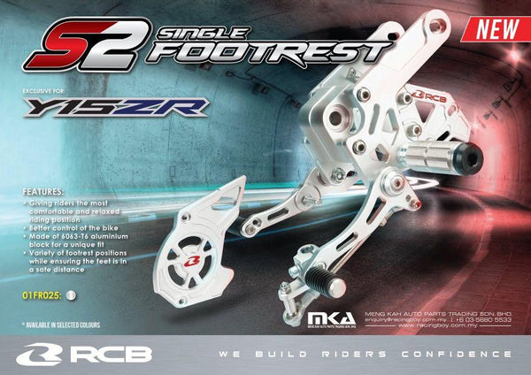 RACING BOY RACING FOOTREST S2 YAMAHA SNIPER 150 Y16ZR