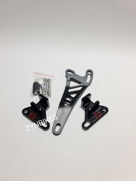 REAR FOOTREST BRACKET WITH EXHAUST BRACKET