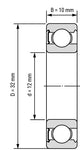 BEARING 6201 WHEEL BEARING