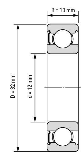 BEARING 6201 WHEEL BEARING