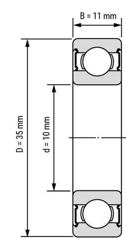 BEARING 6300 FRONT WHEEL
