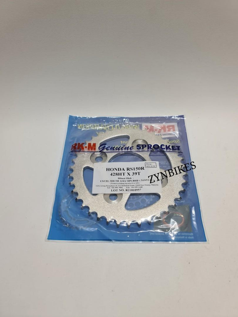 RKM FRONT SPROCKET REAR SPROCKET HONDA RS150R WINNER – ZYNBIKES