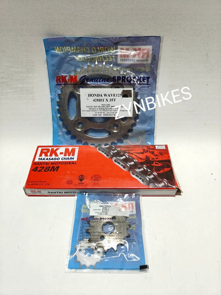 RK SPROCKET SET 428 HONDA WAVE 125 WAVE 125S WAVE 125i WAVE 125X