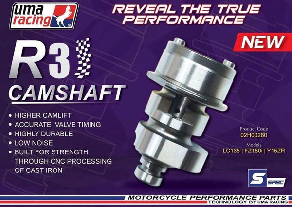UMA RACING CAMSHAFT R1 R3 R4 YAMAHA SNIPER 150 SPARK 135