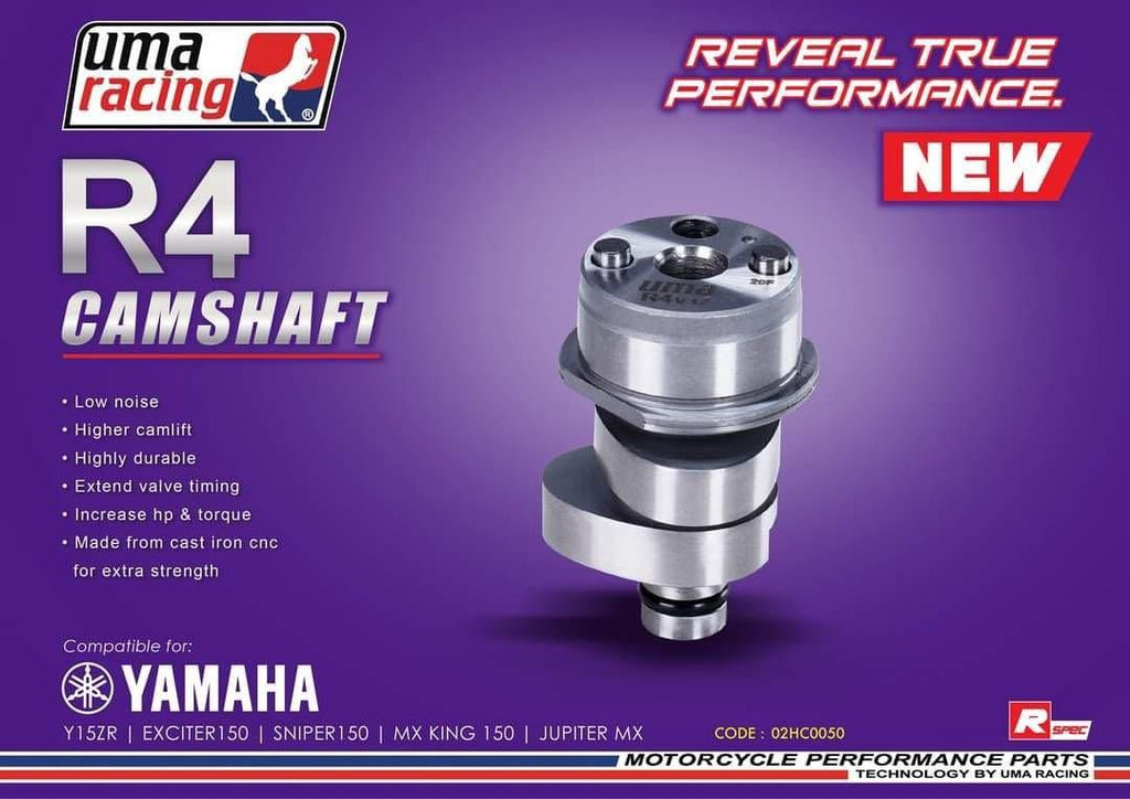 UMA RACING CAMSHAFT R1 R3 R4 YAMAHA SNIPER 150 SPARK 135 – ZYNBIKES